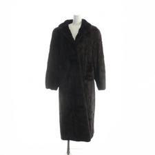 Northern Lights Bloomingdales Fur Long Coat Mink Brown Approx US Size M picture