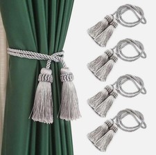 2/4Pcs Curtain Tiebacks Handmade Decorative Curtain Holdbacks Rope with Tassel picture