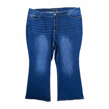 BLOOMCHIC Women's Bootcut Jeans Size 26 short Blue Denim Plus Stretch Pocket NEW picture