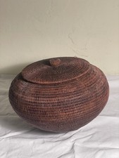 ATQ Asian Wicker Ginger Jar Basket picture