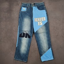 Vintage UNK Denim Denver Nuggets Carmelo Anthony Jeans Mens 32 Blue NBA picture