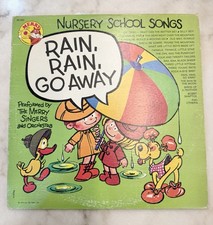 Nursery School Songs Rain Rain Go Away Vinyl LP Merry Children's Record 1972 EX picture