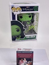 She-Hulk Tatiana Maslany “Captain America FUUU***KS” Hand Signed  FUNKO Pop JSA picture