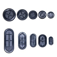 70pcs Rubber Grommet 10 Size Oval and Round Double Sided Firewall Hole Plug picture