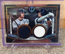 2020 Topps Tribute - Rays Dual Player Relics 1/25 - Willy Adames + Brandon Lowe picture