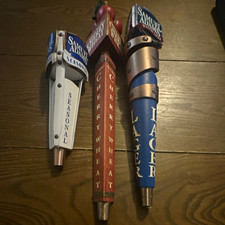 Samuel Adams Beer Tap Handles Lot of 3 Seasonal Cherry Wheat Lager Breweriana picture