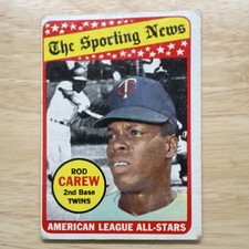 Topps 1969 The Sporting News All Star Selection Rod Carew/Lou Brock #419 picture
