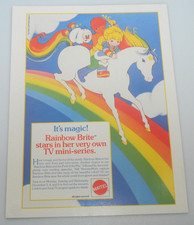 Vintage 1983 Rainbow Brite Mini-Series Magazine Ad Print Poster Cartoon TV Promo picture