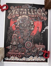 Metallica Poster Nakatomi 18x24 Oct 16th 2018 Wis Center Milwaukee Jesse Philips picture