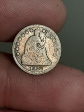 1857 Seated Liberty Half Dime #2 picture