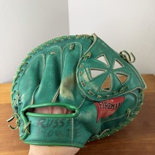 Antique Vintage Green S.S Fireman Sato Sports Tokyo Osaka Rare Baseball Glove picture