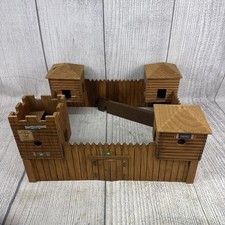 Vtg Fort Cherokee REVENGE Wooden WALLS towers Cowboys & Indians 1960’s picture