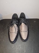 NWT Straight to Hell Pointed Toe Creepers Shoes Black Grey Mens 7 Womens 8.5 picture