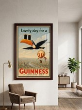 Vintage Guinness Beer Poster Print, Lovely Day For A Guinness Toucan Art picture
