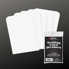 50 (5 Packs of 10) BCW Trading Card Dividers - Standard, Brand New (1-TCD) picture