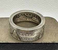 Morgan Silver Dollar Coin Ring - Sizes 8-15 picture