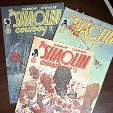 The Shaolin Cowboy3 book lot #1 #2 #3 Comic Book Dark Horse Comics picture