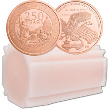 1 oz Golden State Mint Copper Round - USA 250th Anniversary .999 Fine-Tube of 20 picture