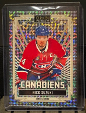 Upper Deck 2025-26 O-Pee-Chee Platinum Nick Suzuki #R-39 Houndstooth 10/15 picture