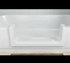 Walk-In Bath Tub Shower Quick Tub Step-Through Insert DIY White picture