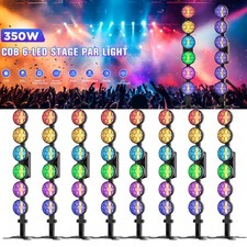 350W 6 Led Strip Retro Light Par Lights COB RGB Lights Stage Lighting Disco Show picture