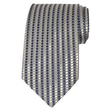 VTG DOMENICO FRANCO Mens Silk Necktie Silver Classic 3.85 Designer Tie CANADA picture