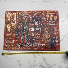 Authentic Vintage Jean-Michel Basquiat Acrylic Painting picture