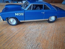 ERTL AMERICAN MUSCLE 1/18 NOS 1966 PRO STREET NOVA SS BLUE 1/5000  picture