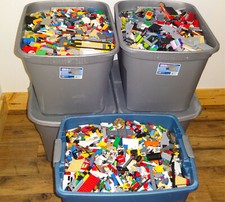 Bulk LEGO LOT 5 pound box of Bricks, parts, Pieces, Tires accessories five pound picture