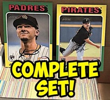 2024 Topps Heritage High Number COMPLETE BASE SET 200 Cards Skenes #501-700 picture
