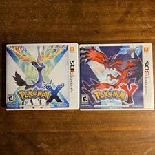 Pokemon X & Y- Original Cases with Insert - NO GAMES - Some shelf wear picture