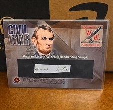 Historic Autographs 2022 Civil War Abraham Lincoln Authentic Handwriting Insert picture