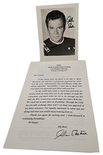 Vintage William Shatner Photograph Fan Club Letter Star Trek Not Real Autograph picture