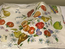 April Cornell Fresh Fruit Rectangular Cotton Table Runner Washable picture