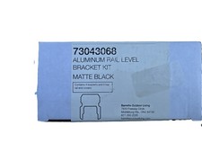 Barrette Outdoor Living Aluminum Rail Stair Bracket Kit Matte Black 73043068 picture