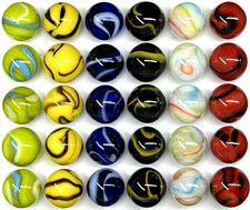 30 DELUXE Solid Glass Replacement Marbles Aggravation Chinese Checker Game 16mm picture