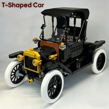 Vintage Model T Retro Car Building Block Set 1060pcs Convertible 13
