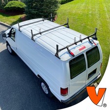 H1 3-Bar Steel Rack System Ford Econoline 1992-2014 (All trims) Black picture