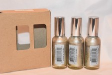 3X Mary Kate & Ashley liquid chrome / nail lacquer high shine metallic BEIGE CHR picture
