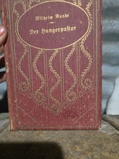 Antique 1911 German Book Der Hungerpastor Decorative Gold Gilt Spine Shelf Decor picture