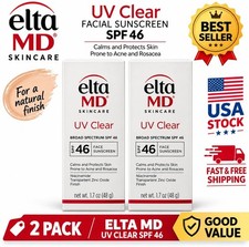 Elta MD UV Clear Broad-spectrum Facial Sunscreen SPF46 1.7oz Exp 02/2029 New 2Pk picture
