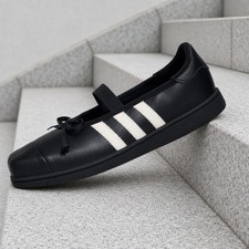 adidas Superstar Square Toe Ballet JENNIE Black Offf White LB3787 Women's New picture