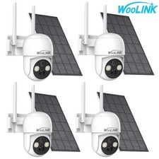 4PCS 4MP Solar Security Cameras Wireless Outdoor 2.5K Pan/Tilt Battery Powered picture