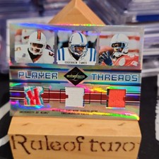 2004 LEAF LIMITED PLAYER THREADS EDGERRIN JAMES TRIPLE JERSEY /25 TRIPLE GU picture