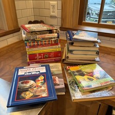 Lot of 25 Vintage Cookbook Hardcover Paperback Random Picked picture