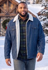 KingSize Men's Big & Tall Sherpa-Lined Trucker Jacket picture
