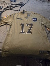 NWT Josh Allen #17 Bills   Olive NWT Salute To Service Stitched Jersey Sz XL picture