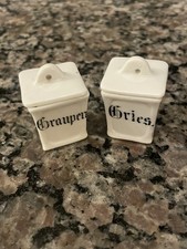 Rare Set of Antique German Doll Kitchen Spice Jars Dollhouse picture
