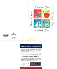 Griselda Blanco Cocaine Cowboys Signed Handwritten Thank You Card PSA/DNA#V69717 picture