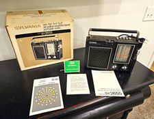 Vintage Sylvania SY2655 Multiband Radio AM FM Air Police Weather Box Manuals picture